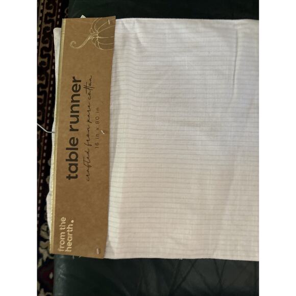 NWT From the Hearth Fall Autumn 16x80” Table Runner Thanksgiving - Picture 5 of 6